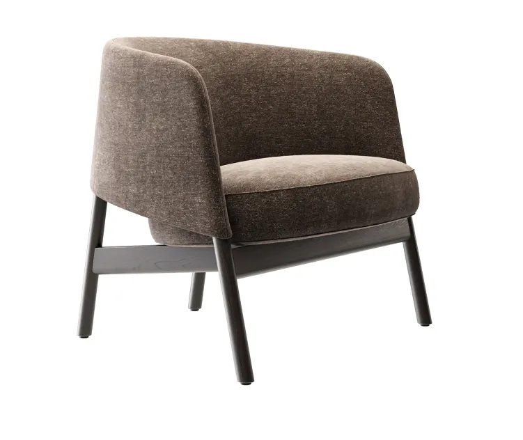 Collar lounge chair wood by bensen