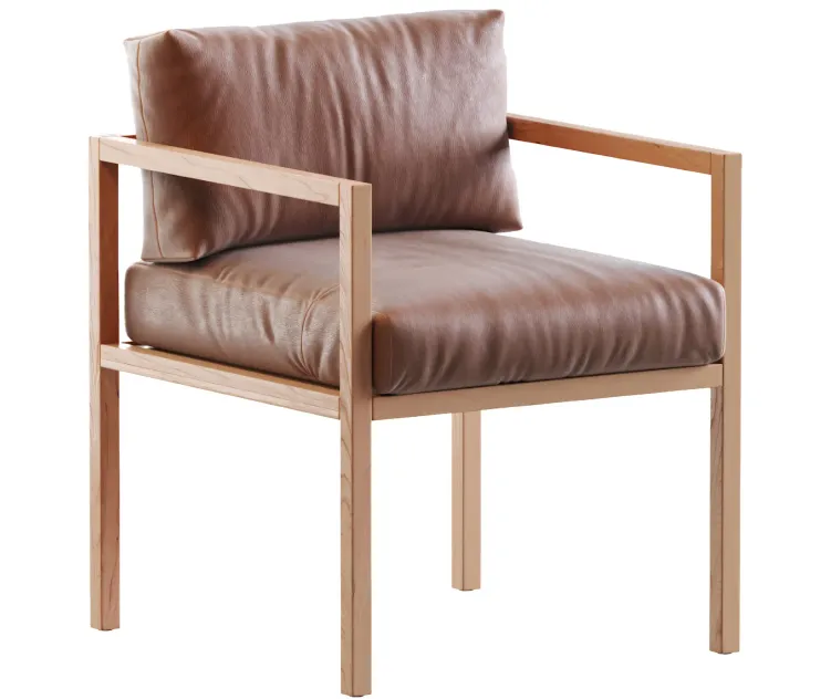 Eve dining chair in leather