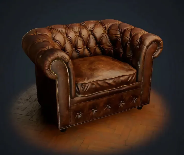 Leather armchair