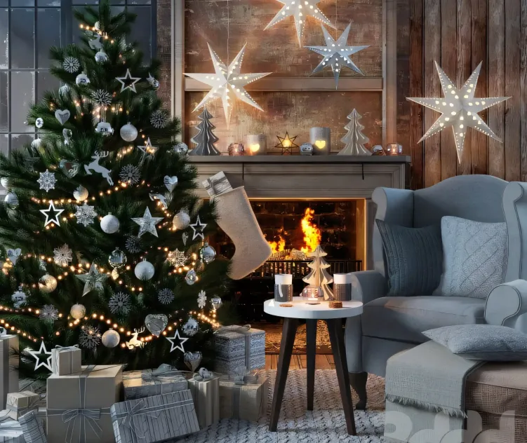 Merry christmas tree chair