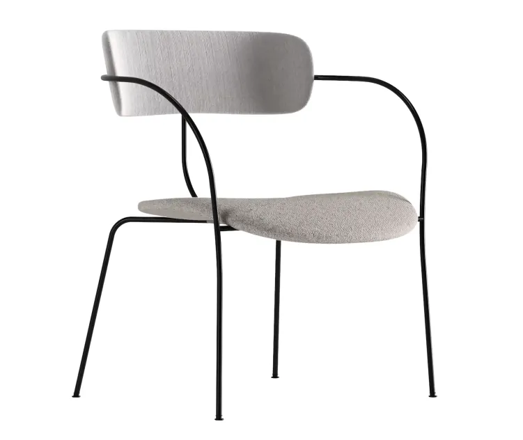 Metal handle chair