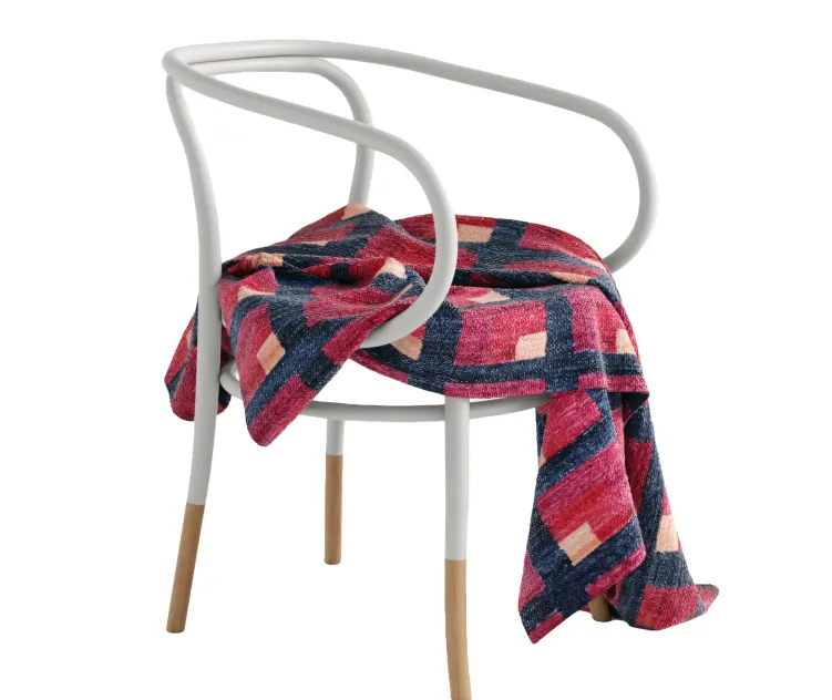 Metal handle chair ea