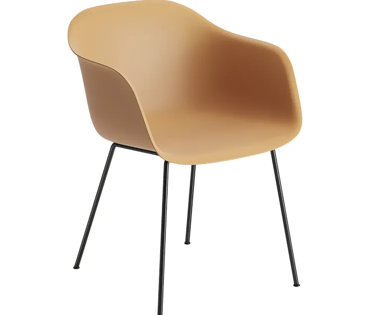Muuto fiber armchair tube base