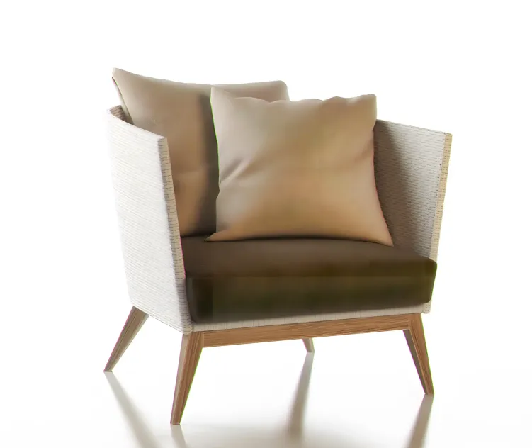 Point arc outdoor armchair