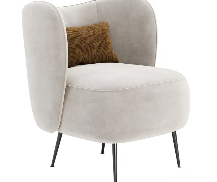 Upholstered wingback chair
