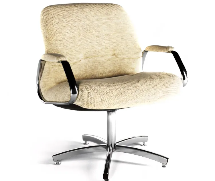 Charles pollock style steelcase chrome