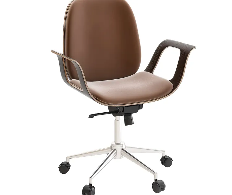 Patron walnut office chair