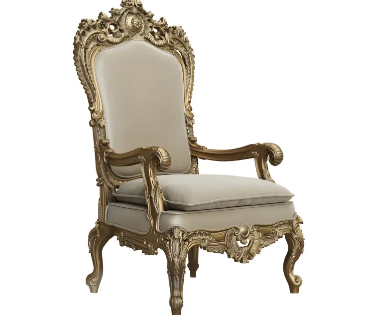 Asnaghi interiors throne armchair art