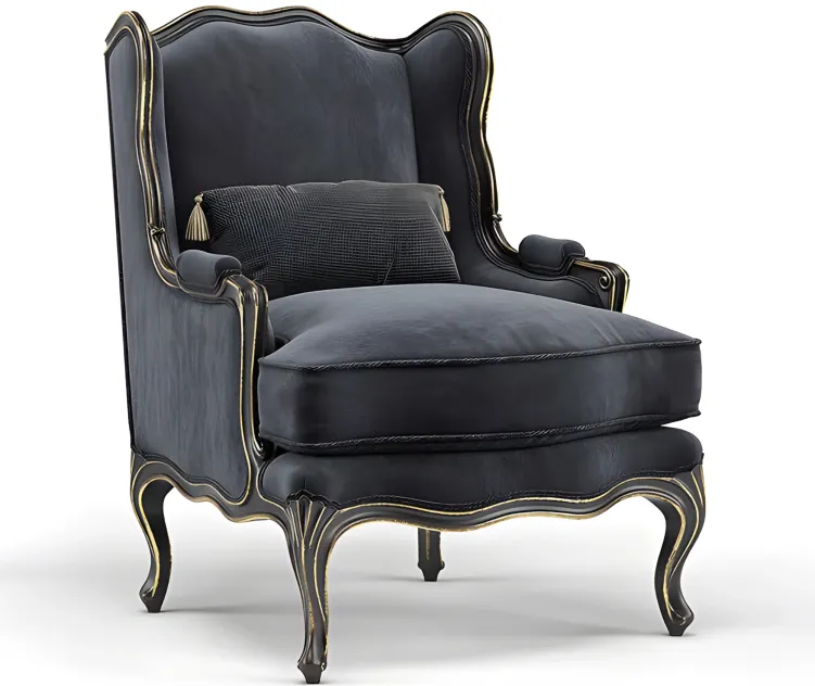 Louis xv bergere wing armchair