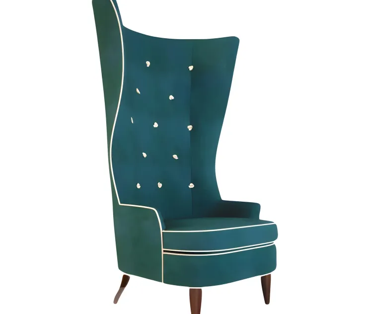 Lounge Chair Gudinna Barrel Tall Wing Chair