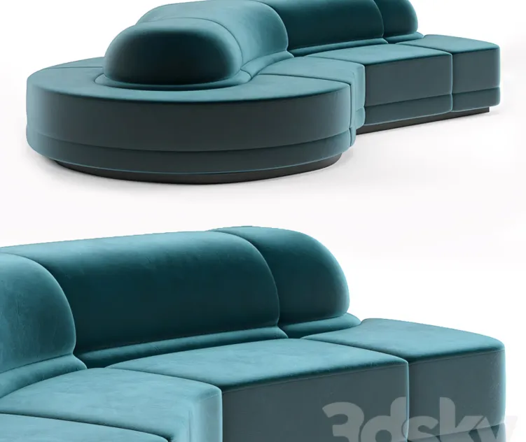 Canape rond sofa