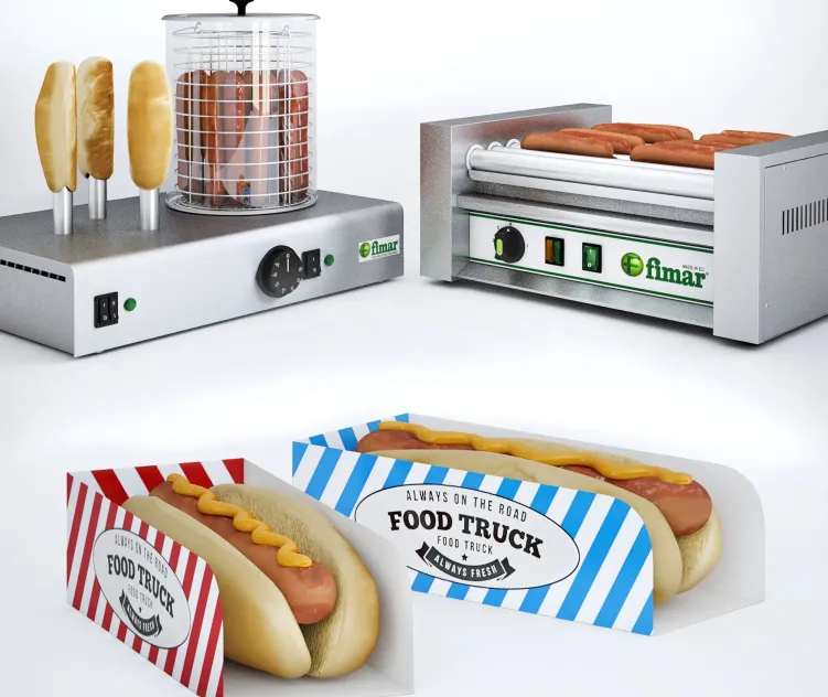 Equipment for hot dogs fimar
