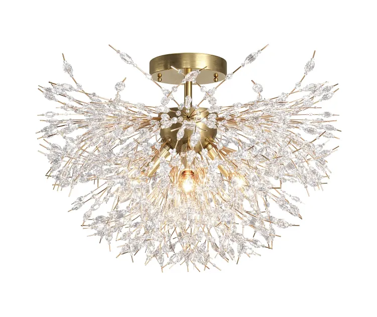 Coruscating Beads Semi Flush Ceiling Light
