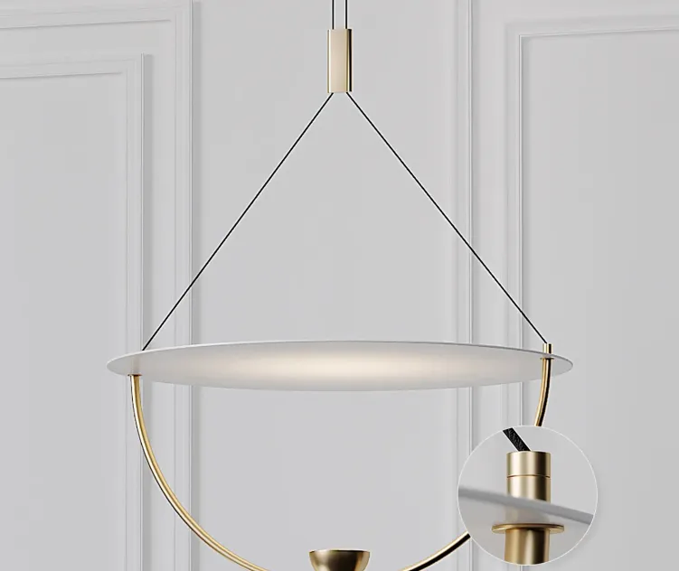 Modern White inch LED Pendant Chandelier On Off