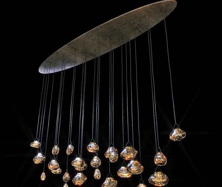 Ocher medusa bloom curve medusa bloom oval drops