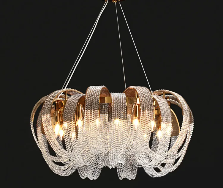 Pelagia Crystal round chandelier