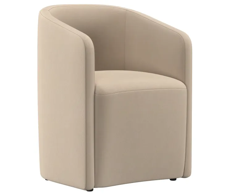 AURELIE BARRELBACK FABRIC ARMCHAIR