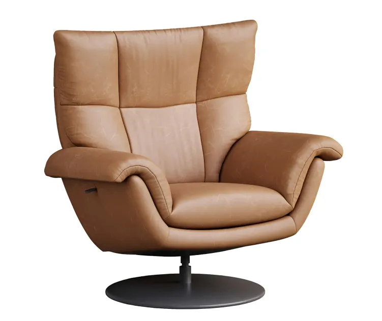 Deacon Leather Swivel Recliner armchair