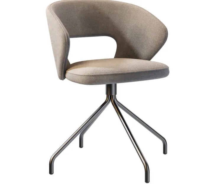 Fard Metal 665 Swivel Chair by Origins 1971