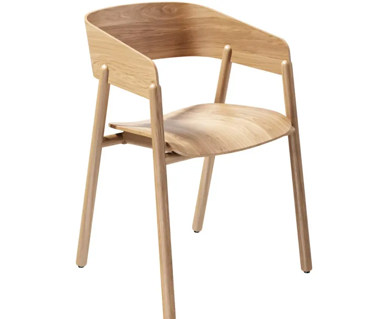 Mava Wooden Chair Oak by Punt