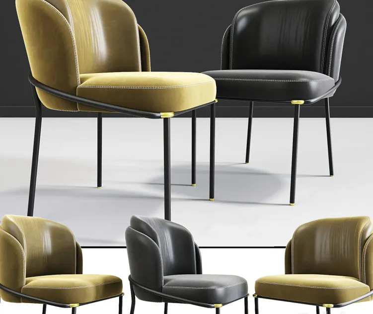 Minotti Fil Noir Dining Chair