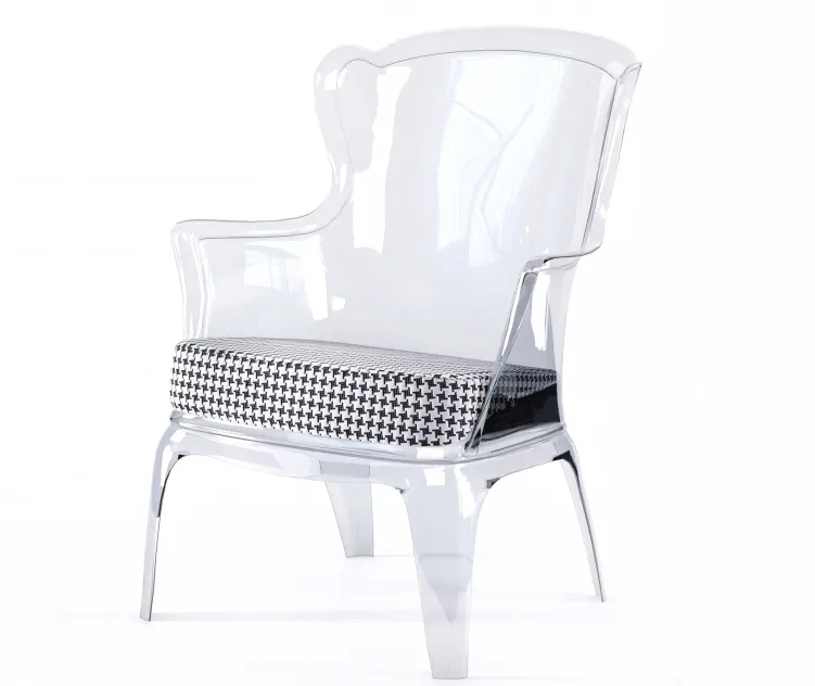Polycarbonate Modern Accent Chair