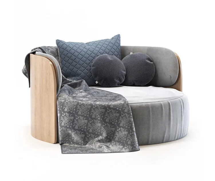 Round chair cloth armchair circle cradle