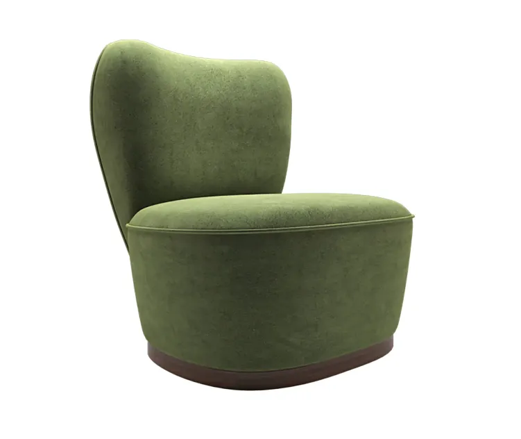 Holly Hunt Vladimir Kagan Fire side chair on plinth