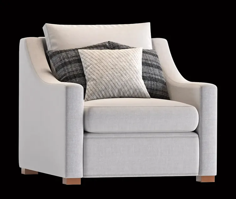 Armchair Belgian classic slope arm