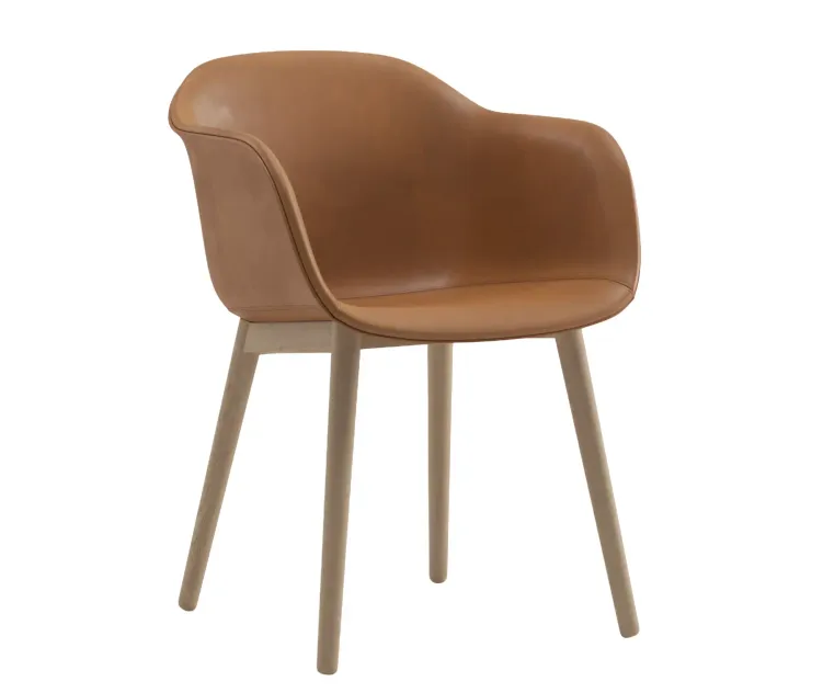 Muuto fiber armchair wood base