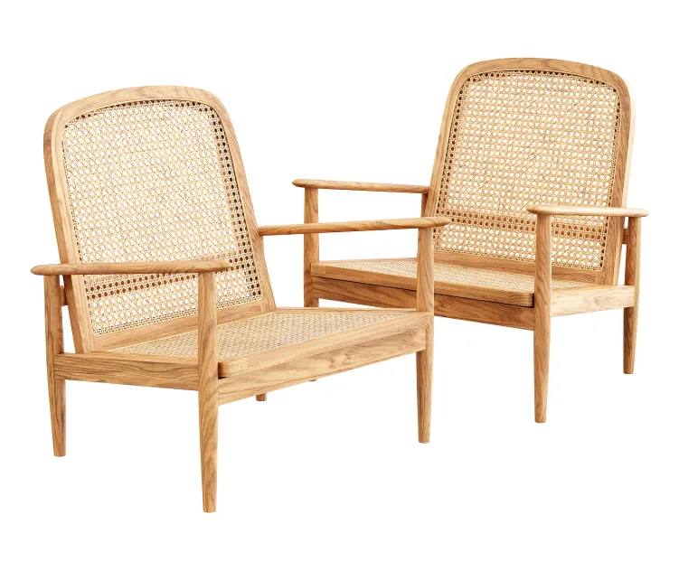 Zara Home The Teak Rattan Armchair