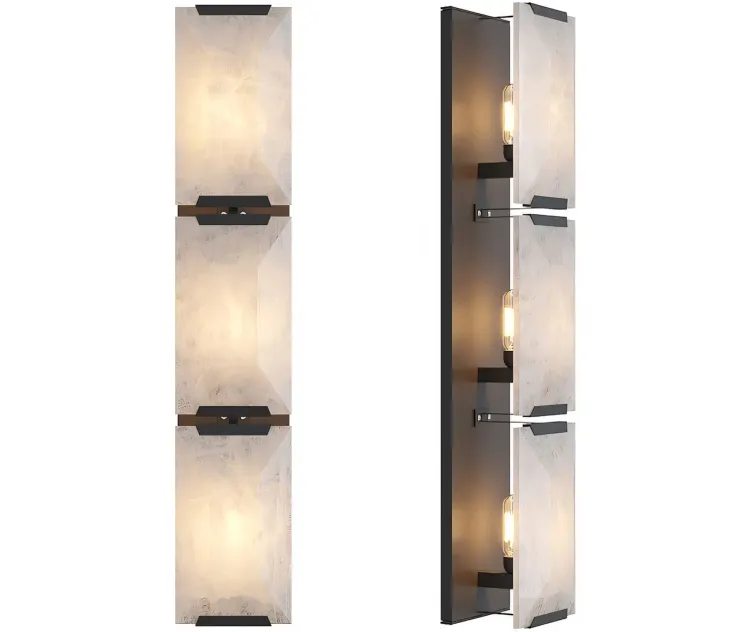 Rh Harlow Calcite Linear Sconce