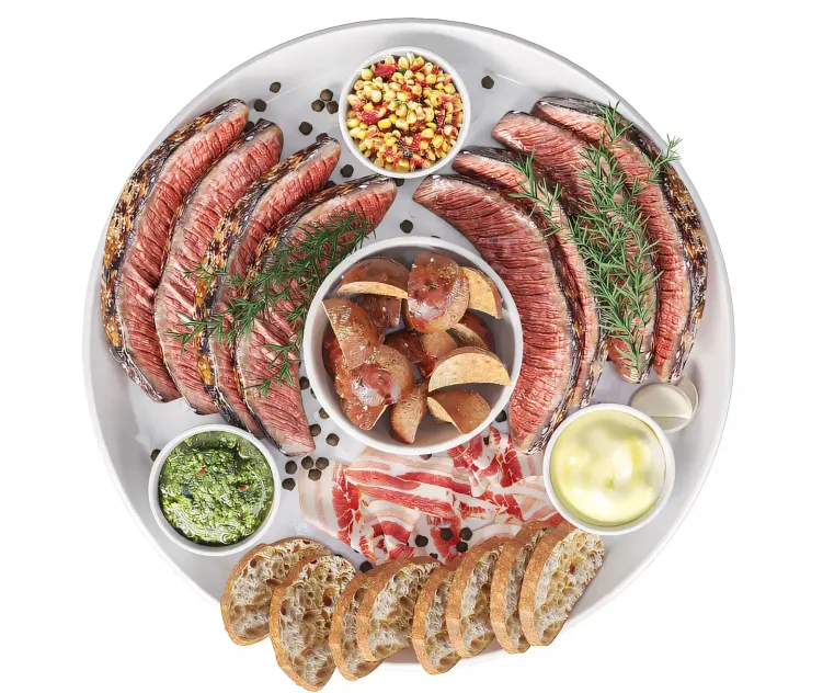 Meat Plate With Steak Spices