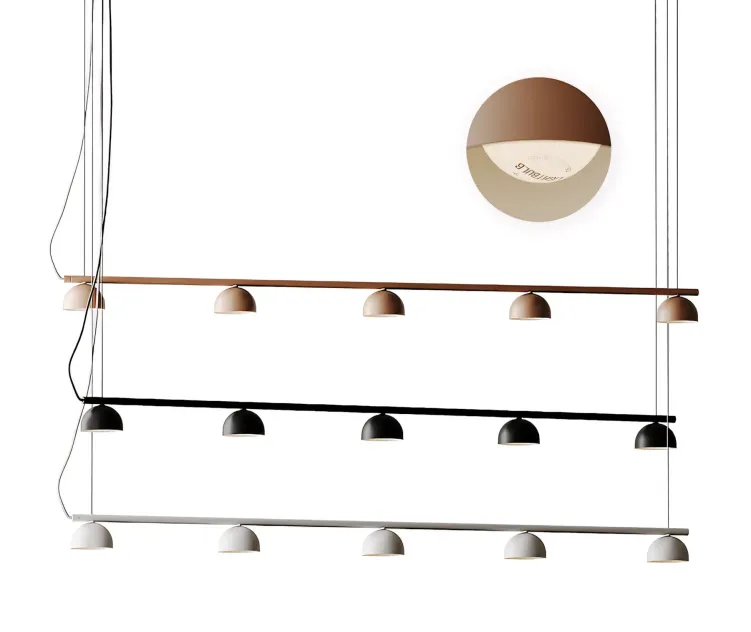 Blush Rail Ceiling Lamp from Northern