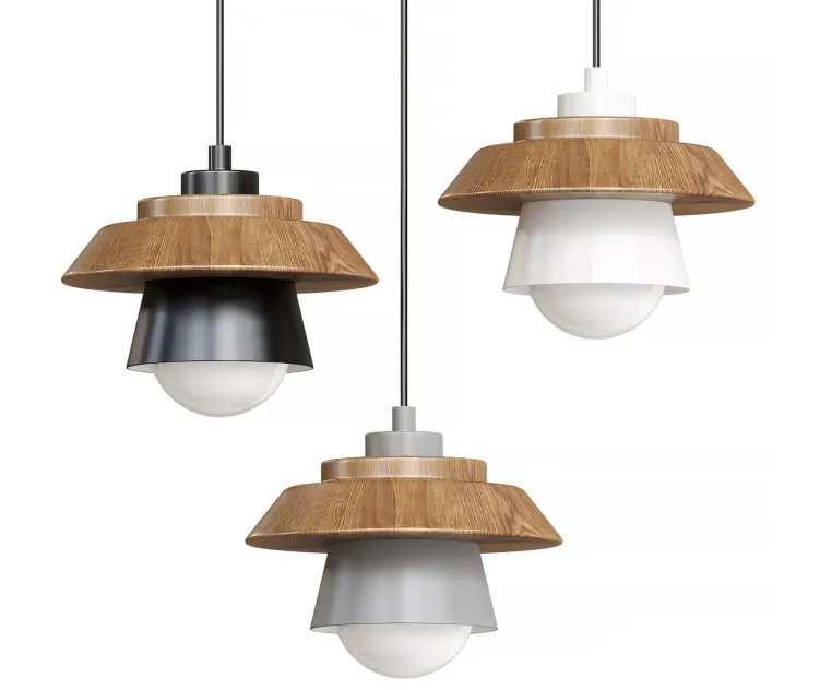 NORDIC WOOD HANGING PENDANT CEILING LIGHT