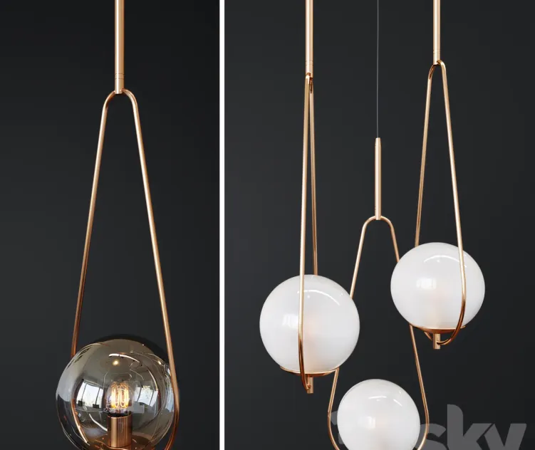 Pendant Lamp Loop Brass