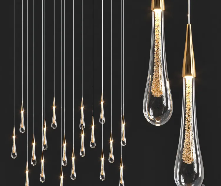 Stylish Modern Drop Pendant