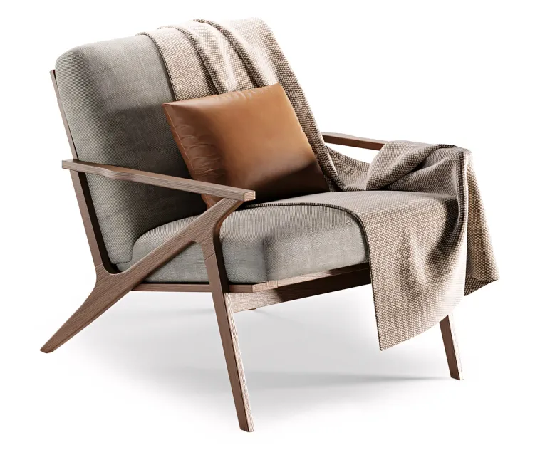 Cavett Wood Frame Accent Chair