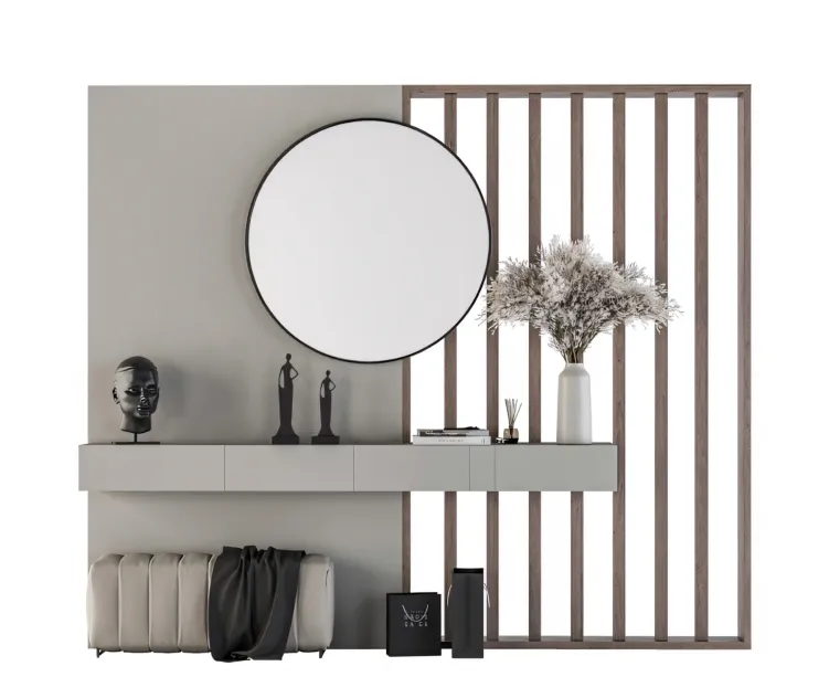Hallway Gray Wood Set