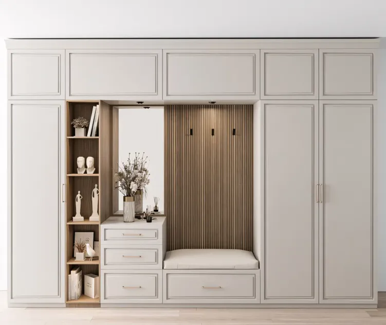 Hallway White Wood Set