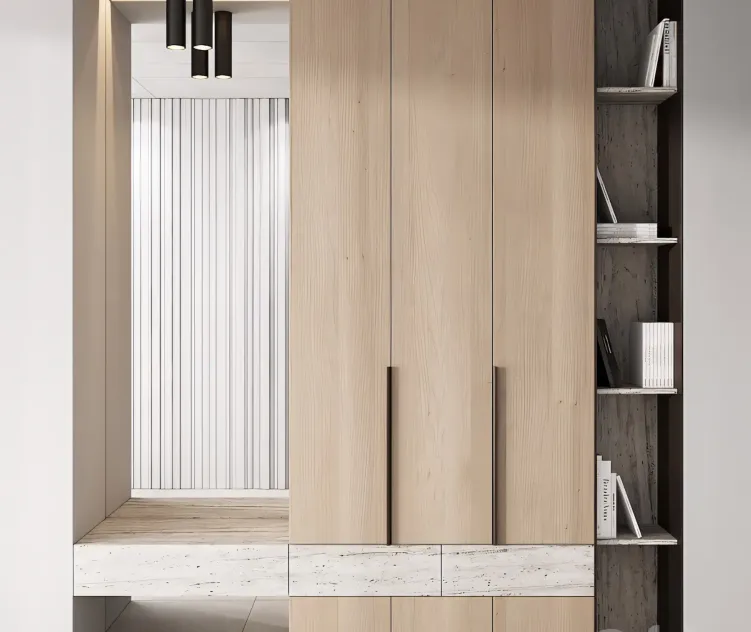 Hallway Zone Minimal Wood Japandi