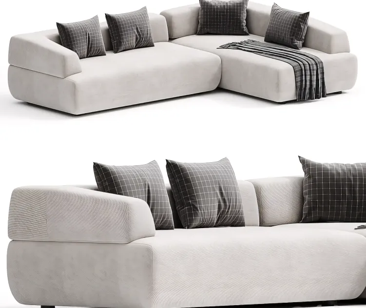 ITALO Sofa with Chaise Longue By Minimomassimo
