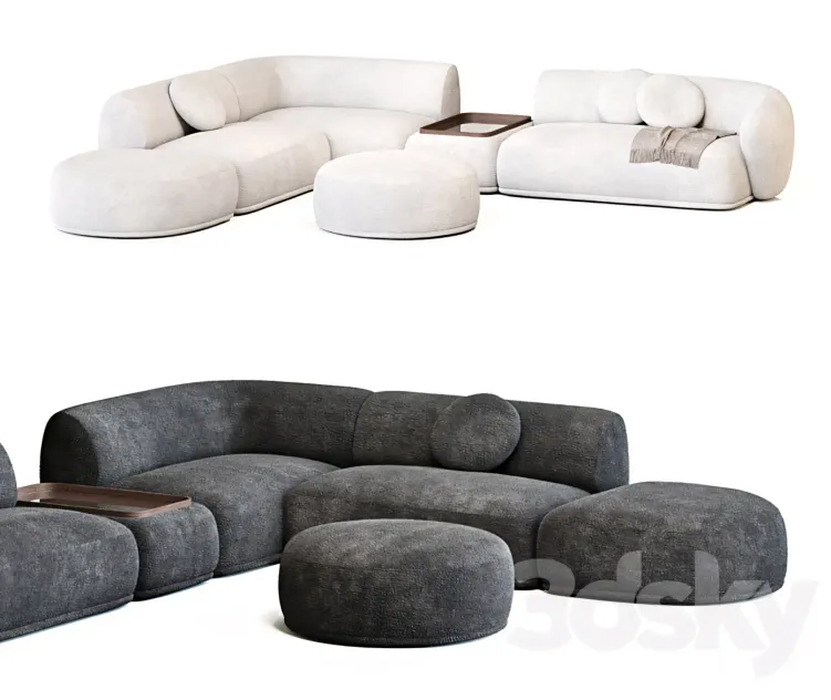 Rene Sofa by Meridiani Set