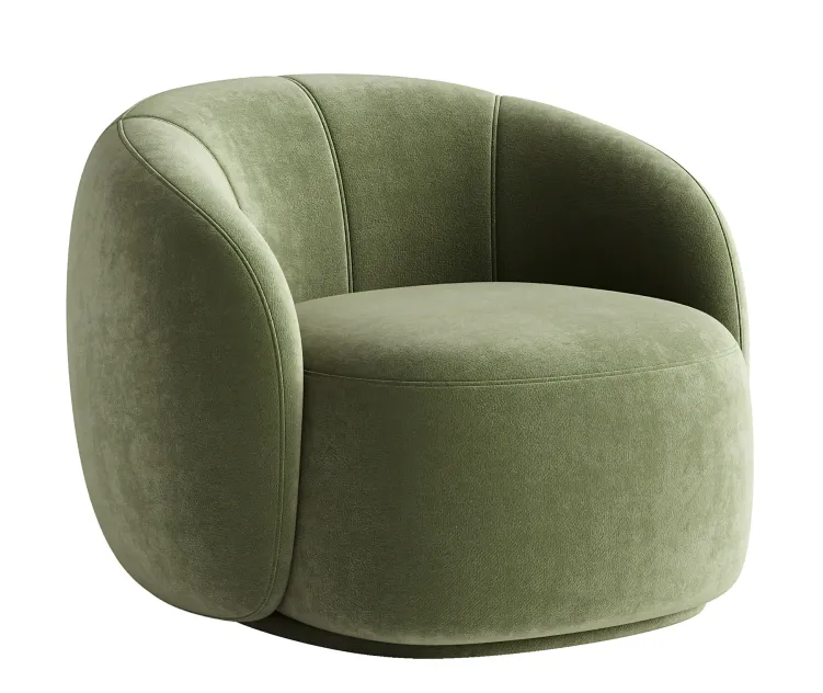 Curved Lounge Chair Merlot