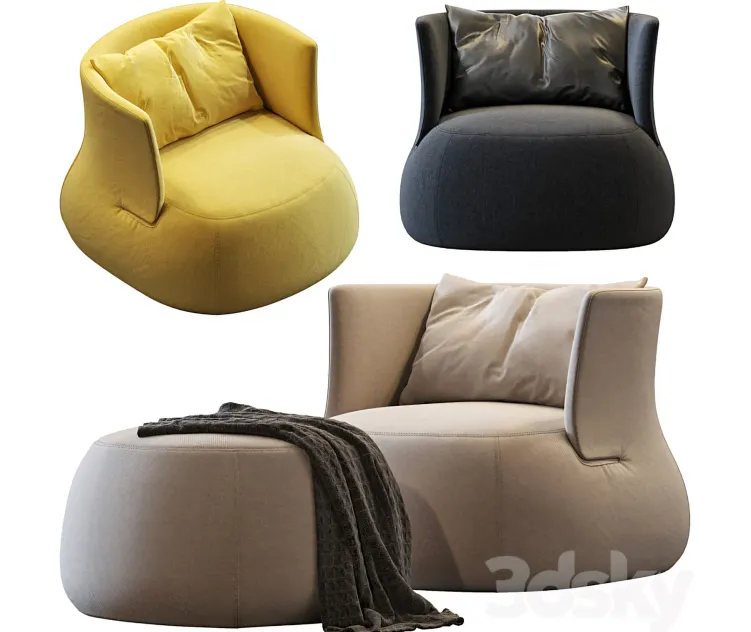 Fat Sofa Armchair by B b Italia