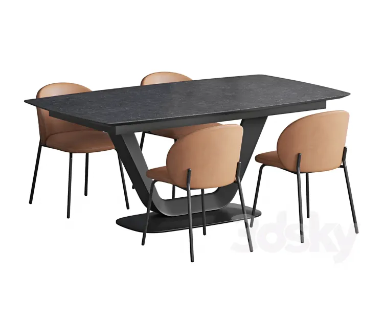 Boconcept Alicante Table Princeton Chair
