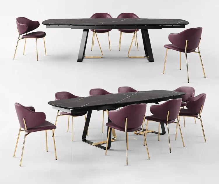 Calligaris Sunshine Tavalo Table Holly Chair