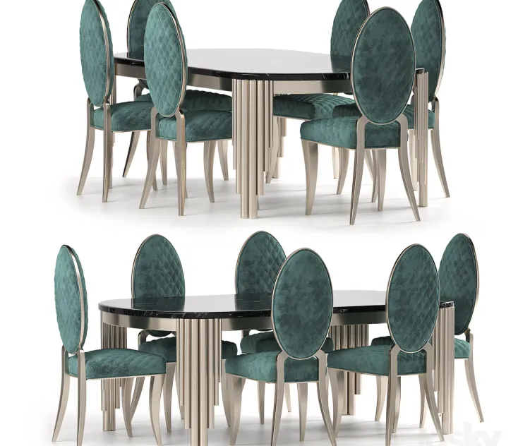 Cratos Table Chairs by Zebrano Casa
