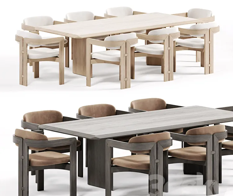 Dolm Plus Table Gallottiradice Chair