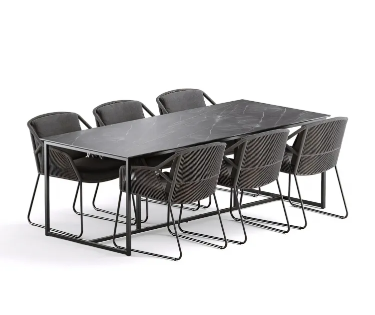 Outdoor Garden Woven Dining Set